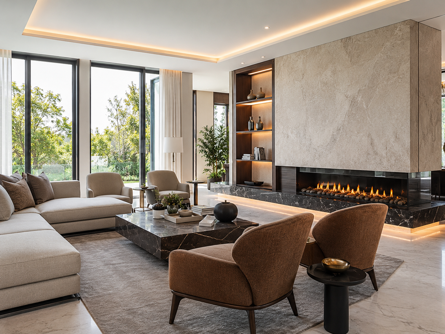 Luxury interior living space